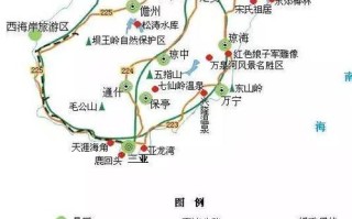 海南旅游景点地图全图，景点分布清晰吗？
