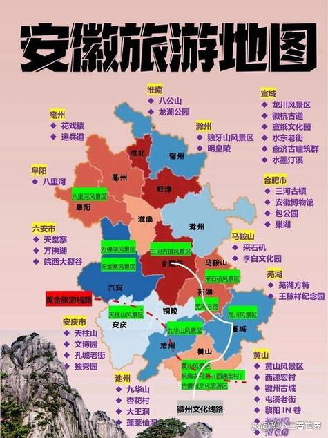 安徽旅游景点高清地图哪里能找到？-第2张图片-星月文旅