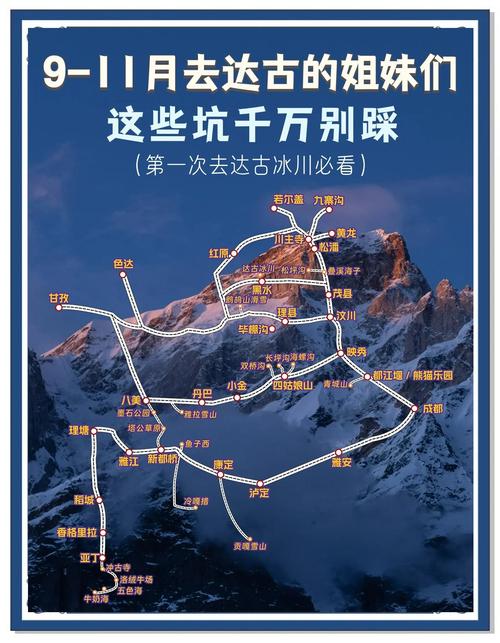 成都自驾达古冰川攻略，路线怎么走？-第3张图片-星月文旅