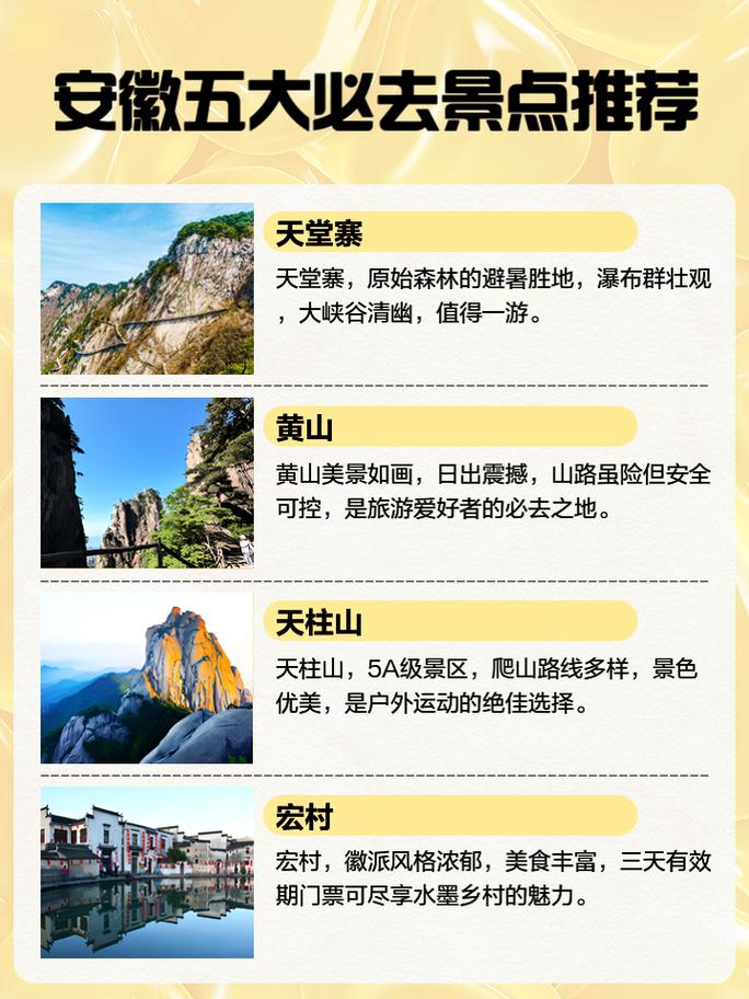 安徽旅游攻略有哪些必打卡景点？-第2张图片-星月文旅