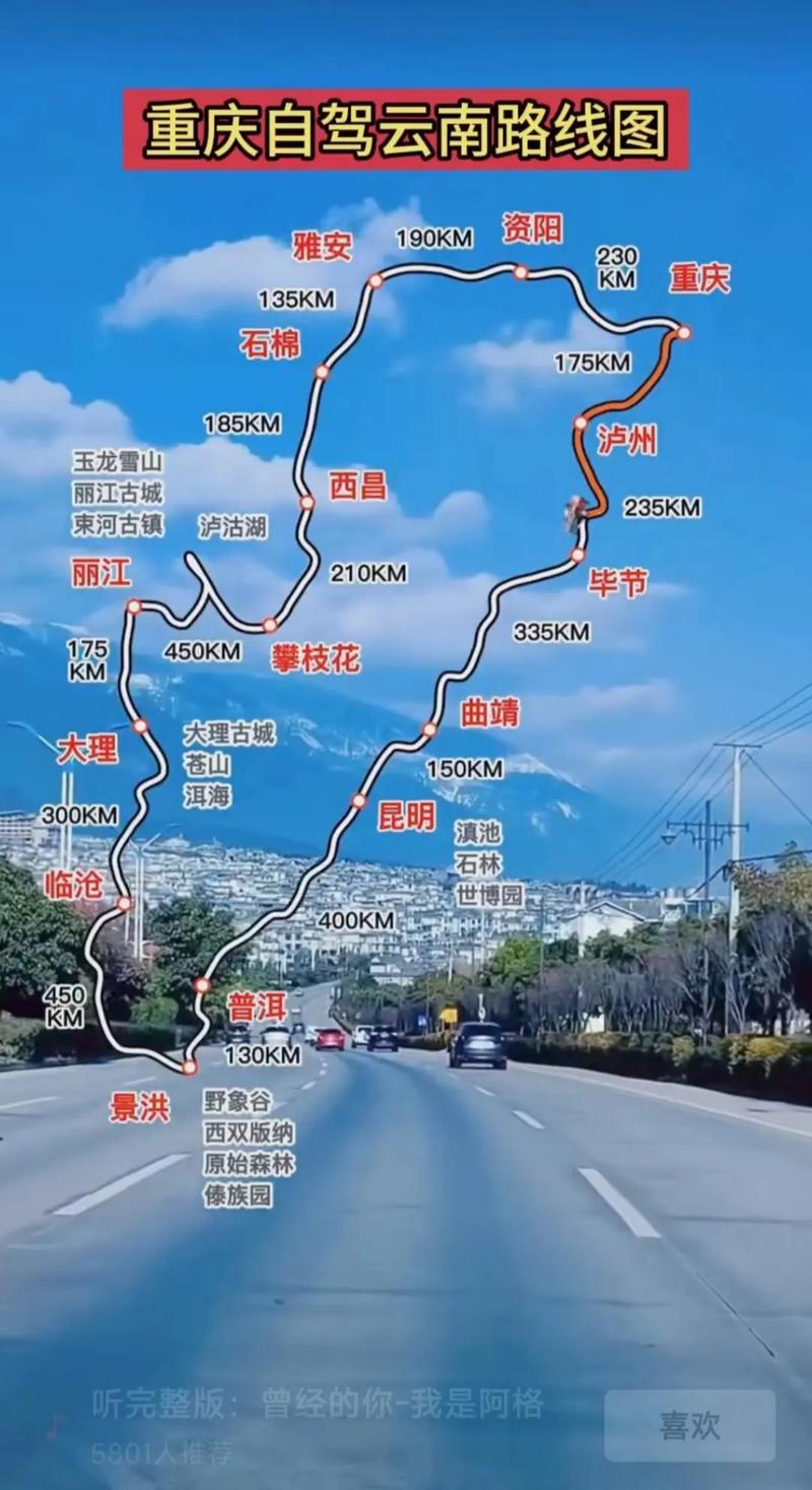 重庆自驾云南攻略，路线怎么走？-第1张图片-星月文旅