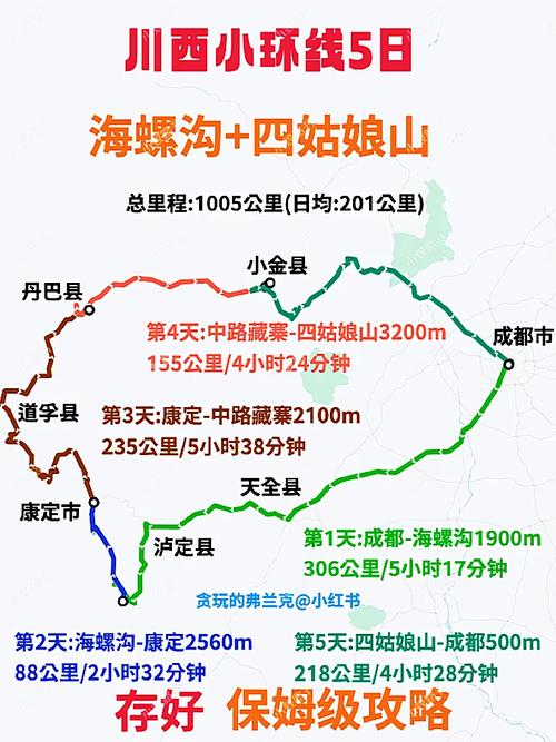 成都到海螺沟自驾路线怎么走最顺？-第1张图片-星月文旅