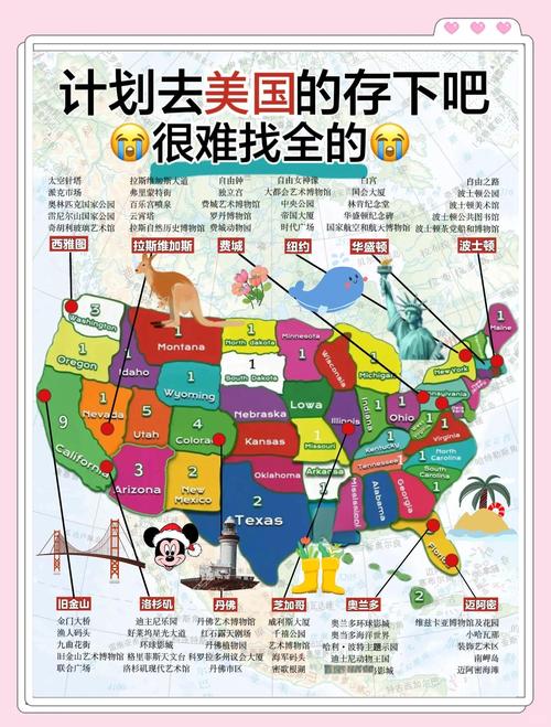 美国旅游地图攻略有哪些必打卡景点？-第2张图片-星月文旅