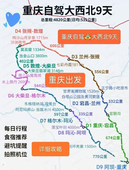张家口到重庆自驾游路线-第3张图片-星月文旅