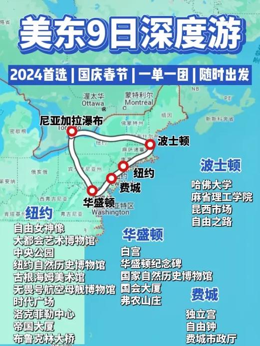 美国东海岸旅游路线怎么规划最经典?-第2张图片-星月文旅 美国东海岸旅游路线怎么规划最经典?-第2张图片-星月文旅