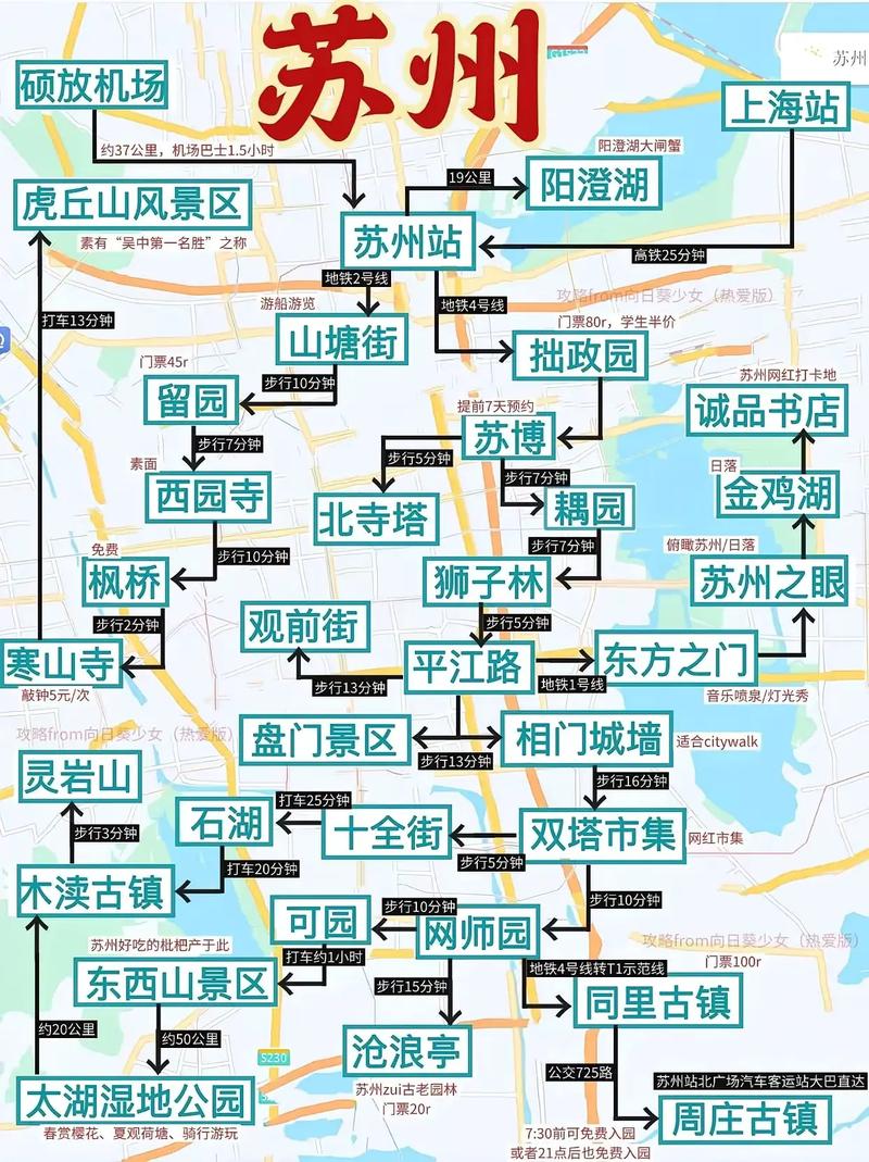 苏州市旅游景点地图全图有哪些景点？-第1张图片-星月文旅
