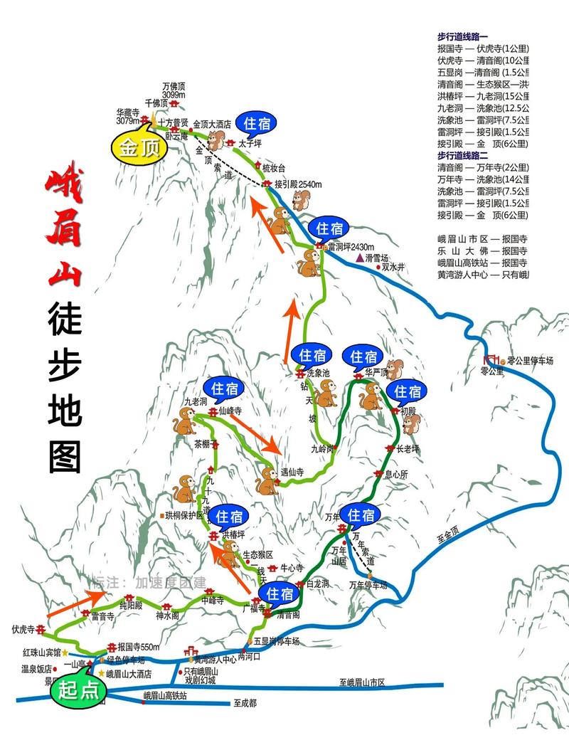 峨眉山三天自驾游怎么安排路线？-第1张图片-星月文旅