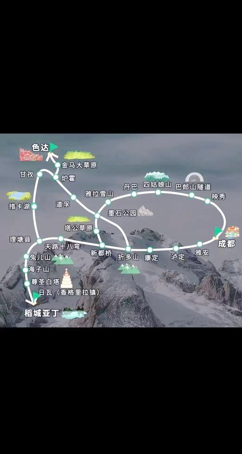 四姑娘山到色达自驾路线怎么规划？-第1张图片-星月文旅